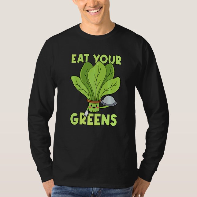 T-shirt Mangez vos verts Kale Spinach (Devant)