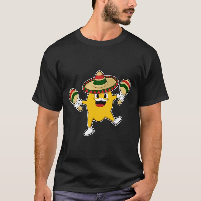 T-shirt Mango comme musicien avec Maraca (Devant)