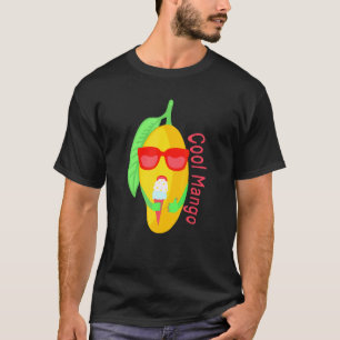 T-shirt Mango cool Manger De La Crème De Glace Et Porter D