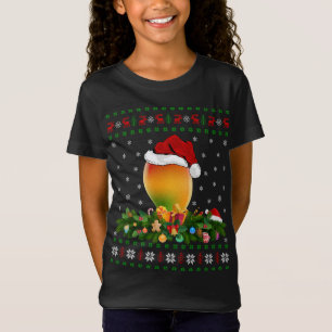 T-Shirt Mango Fruit Lover Xmas Santa Hat Ugly Mango Christ