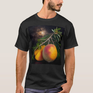 T-shirt Mangoes Pine Et Une Peinture Numérique Étincelante