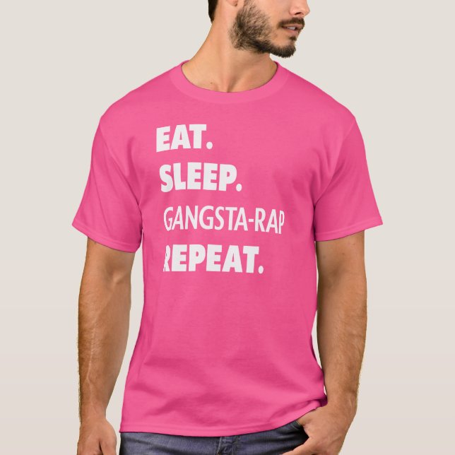 T-shirt Mangstarap Dormir Répéter le rap Hip hop (Devant)