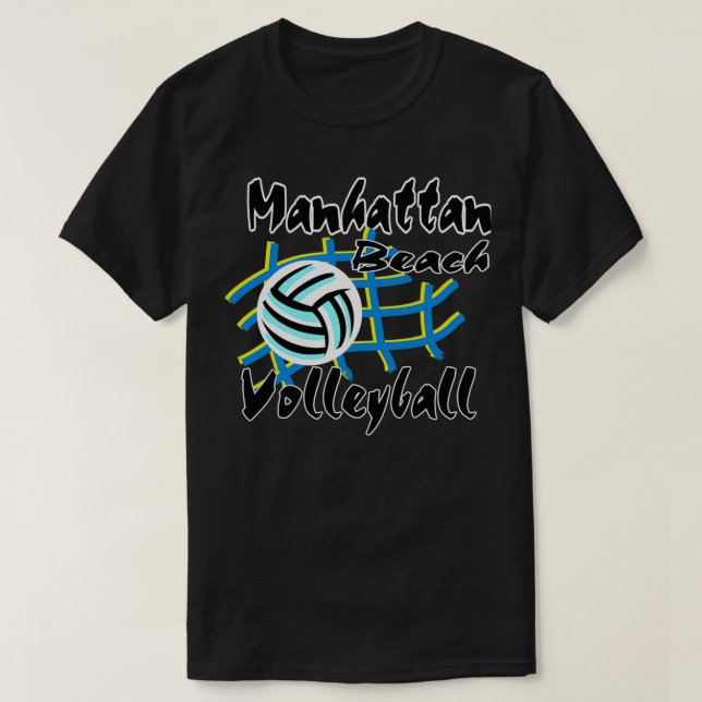 T-shirt Manhattan Beach California Volleyball (Design devant)