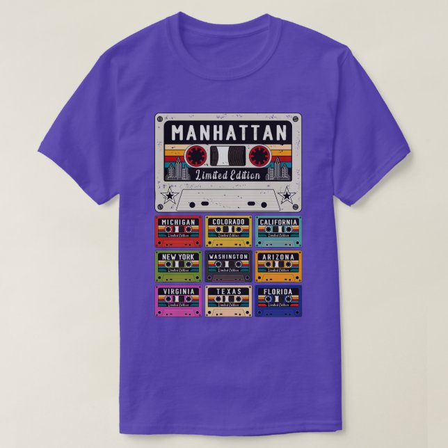 T-shirt Manhattan City rétro 1 (Design devant)
