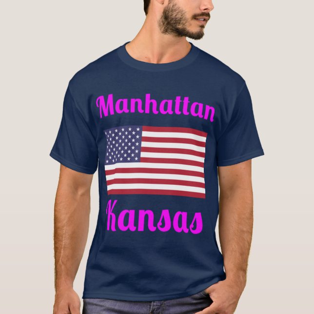 T-shirt Manhattan Kansas Stylish Prints4 (Devant)