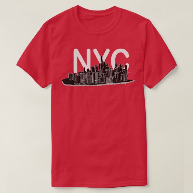 T-shirt Manhattan New York City Light (Design devant)