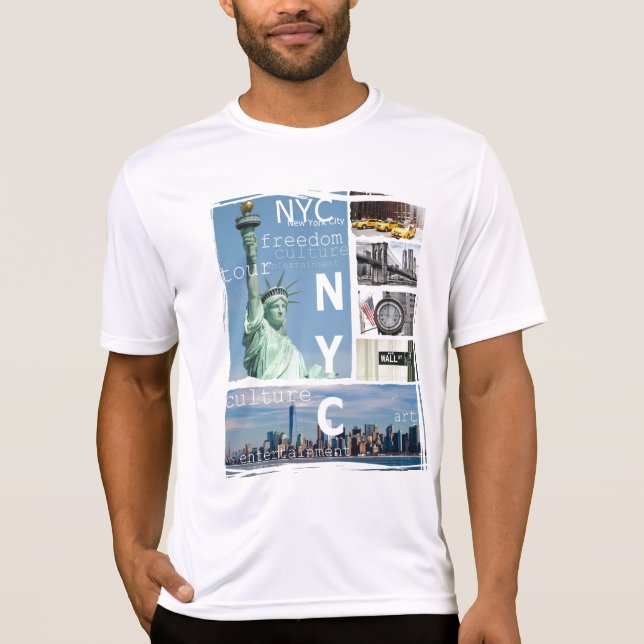 T-shirt Manhattan Nyc New York City Liberty Statue Ny (Devant)