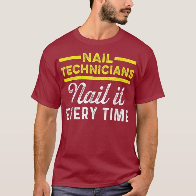 T-shirt Manicuriste Nail Technician Time Nail Tech (Devant)