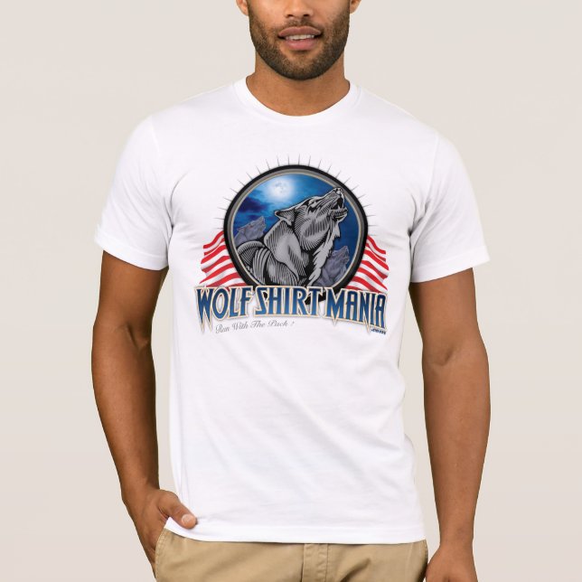 T-shirt Manie de chemise de loup (Devant)