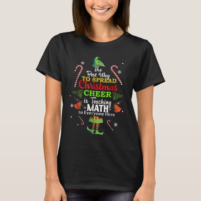 T-shirt Manière d'Elf de chemise de Noël de professeur de (Devant)