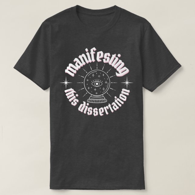 T-shirt manifestant cette thèse lettres blanches 2 (Design devant)