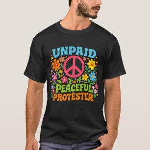 T-shirt Manifestant Pacifique Impayé Rétro Activisme Pour
