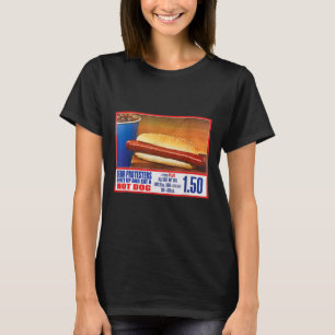 T-shirt Manifestants taisez-vous et mangez un hot-dog drôl