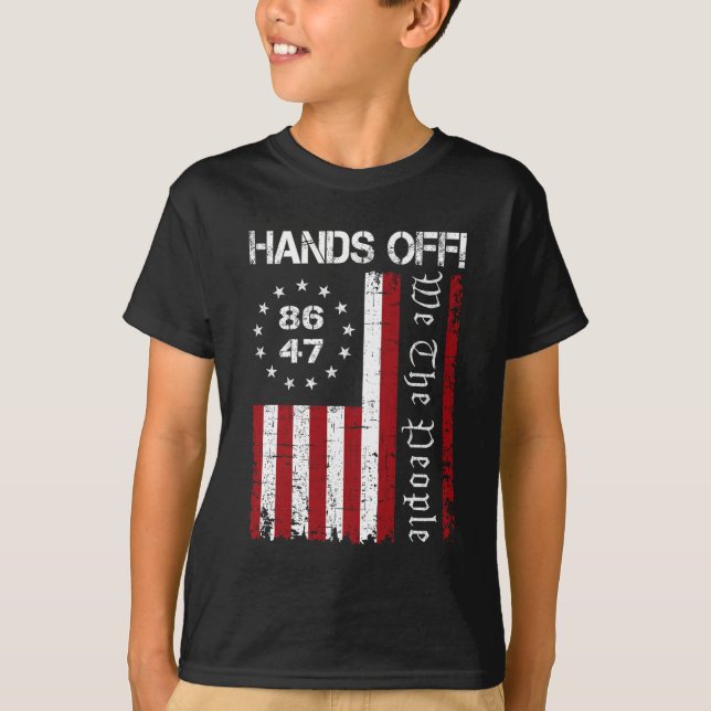 T-shirt Manifestation 86 47 8647 Protestation Save Democra (Devant)