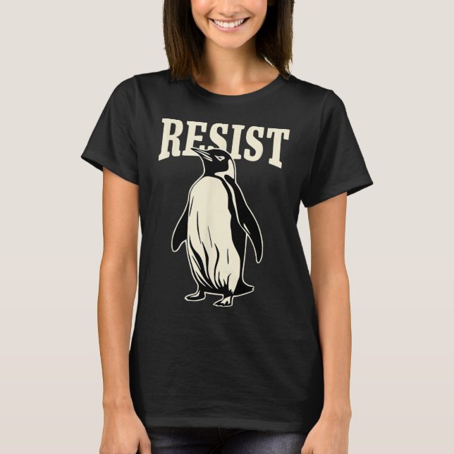 T-shirt Manifestation de Pingouins Contre Tari (Devant)