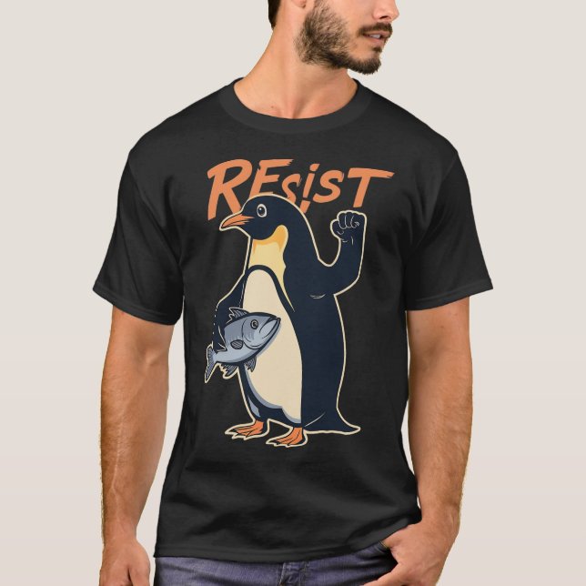 T-shirt Manifestation de protestation de l'activiste Pengu (Devant)
