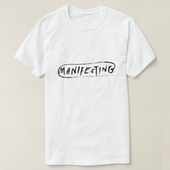 T-shirt Manifestation – Typographie de Mentalité Positive (Design devant)