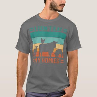 T-shirt Manifestation végétarienne Je ne mange pas mes mai
