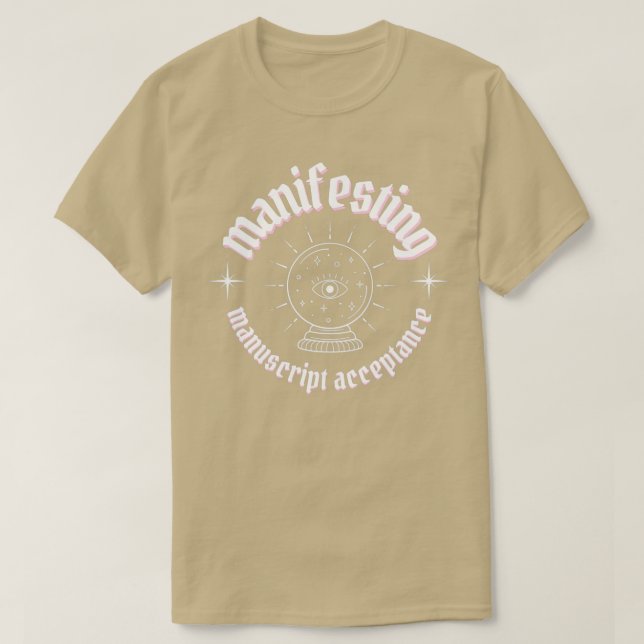 T-shirt manifeste manuscrit acceptation lettres blanches (Design devant)