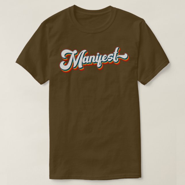 T-shirt Manifeste rétro Loi d'attraction (Design devant)