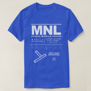 T-shirt Manila Ninoy Aquino Int'l Airport MNL Tee - shirt