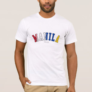 T-shirt Manille dans des couleurs de drapeau national de