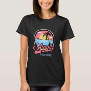 T-shirt Manille Philippine Retro Pinoy Summer Philippines 
