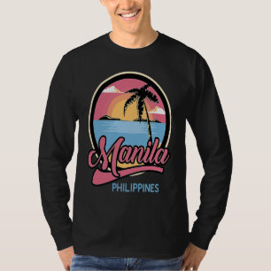 T-shirt Manille Philippine Retro Pinoy Summer Philippines