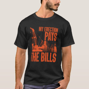 T-shirt Manipulateur de grue amusant Art Hommes Papa Chari