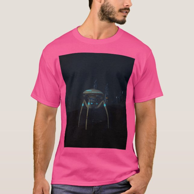 T-shirt Manipulation photo de l'attaque Alien (Devant)