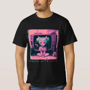 T-shirt Manipuler avec soin Pastel Goth Kawaii Anime Menhe