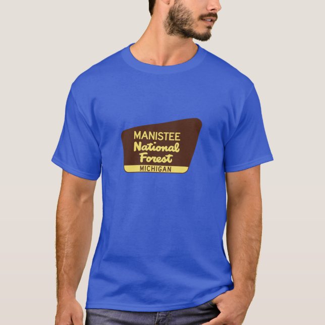 T-shirt Manistee National Forest Michigan Huron (Devant)