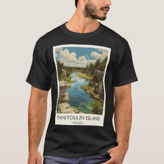 T-shirt Manitoulin Island Ontario Freshwater Island Scener