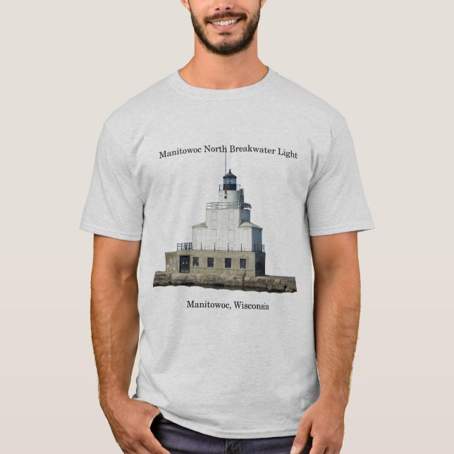 T-shirt Manitowoc North Breakwater Lumière chemise (Devant)
