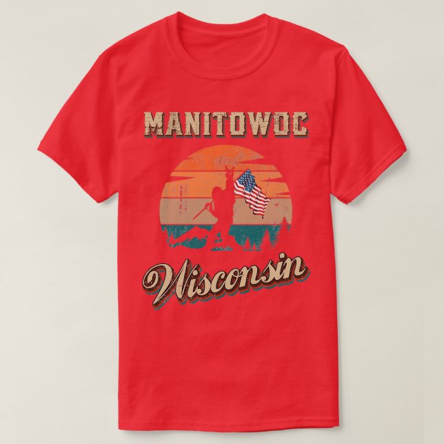 T-shirt Manitowoc Wisconsin (Design devant)