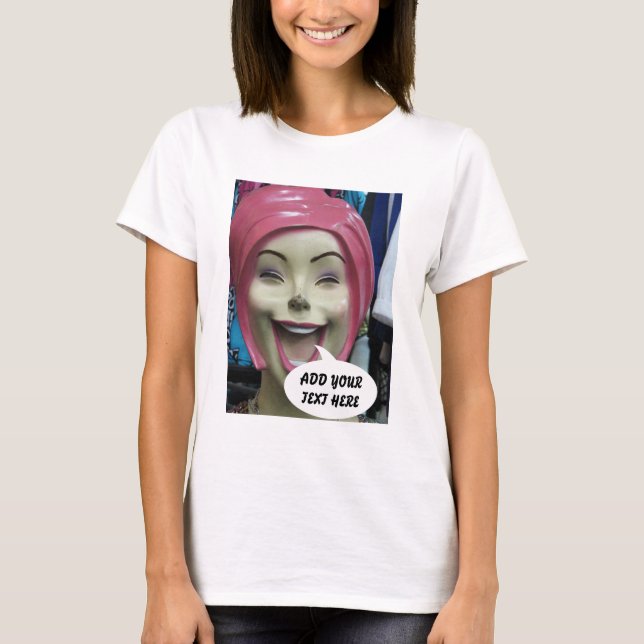 T-shirt Mannequin fou de rire ~ Uncanny Valley Girl (Devant)