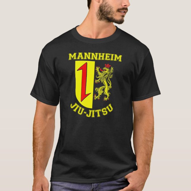 T-shirt Mannheim Jiu-Jitsu (Wappen/Crest) (Devant)