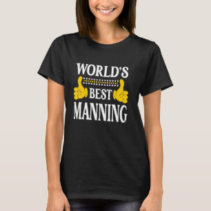 T-shirt Manning Nom de famille Famille Nom de famille Meil