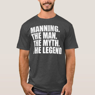 T-shirt Manning Nom de famille Manning Nom de famille Mann