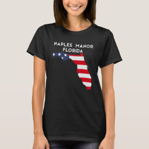 T-shirt Manoir de Naples Floride États-Unis État Amérique 
