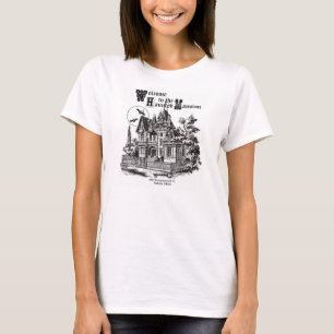 T-shirt manoir vintage moderne hanté