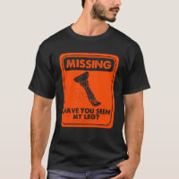 Manquant Avez-Vous Vu Ma Jambe Amputée Prothétique