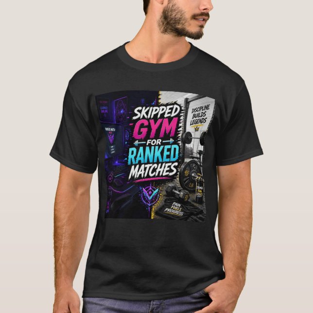 T-shirt Manque de salle de sport pour les matchs classés : (Devant)