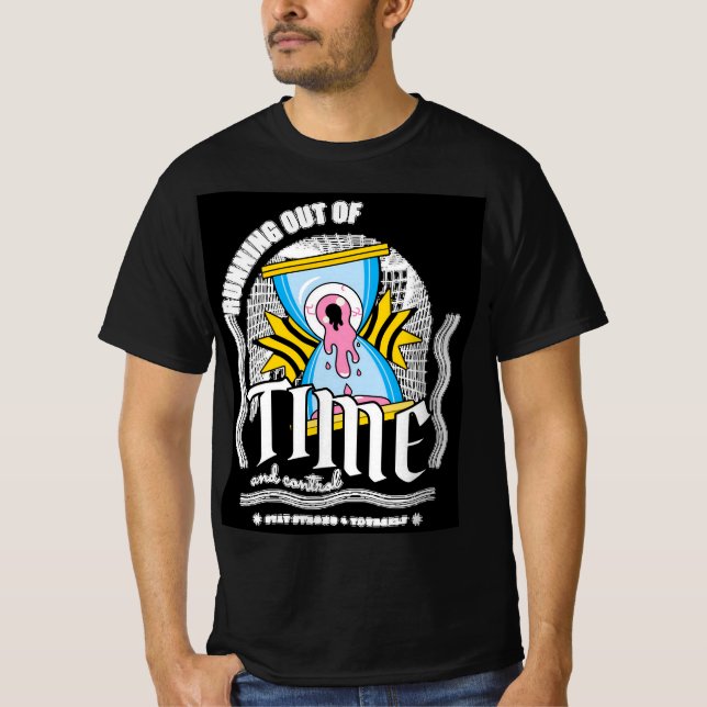 T-shirt Manque de temps - Gras Hourglass Graphic D (Devant)