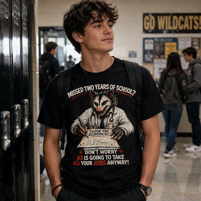 T-shirt Manqué Deux Ans D'École? (Créateur téléchargé)