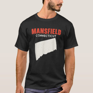 T-shirt Mansfield Connecticut USA State America Travel Con