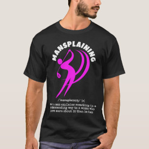 T-shirt MANSPLAINING drôle Golf