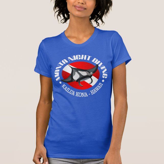 T-shirt Manta Night Diving (Kailua Kona) (Devant)