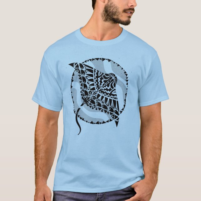 T-shirt Manta Ray Cool Deep Sea (Devant)