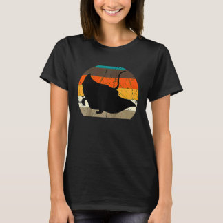 T-shirt Manta Ray Retro Vintage Stingray Fish Ocean Biolog